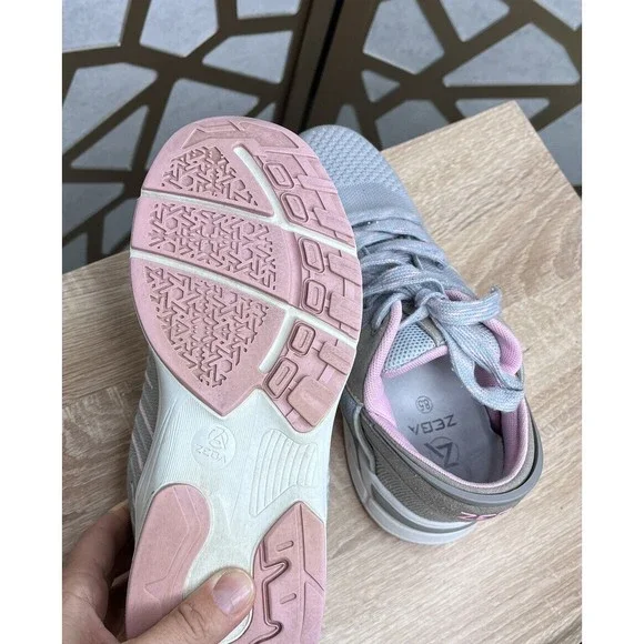 Zeba Walking Shoes Sneakers Womens Size 8.5 Gray Rose Pink Comfort - Picture 10 of 12